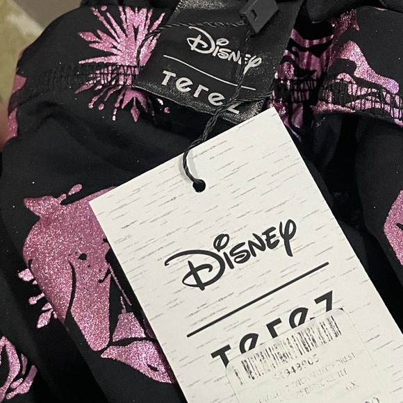 Terez x Disney Frozen 2 Epic Adventure Metallic Child Leggings Youth Leggings - Picture 10 of 14